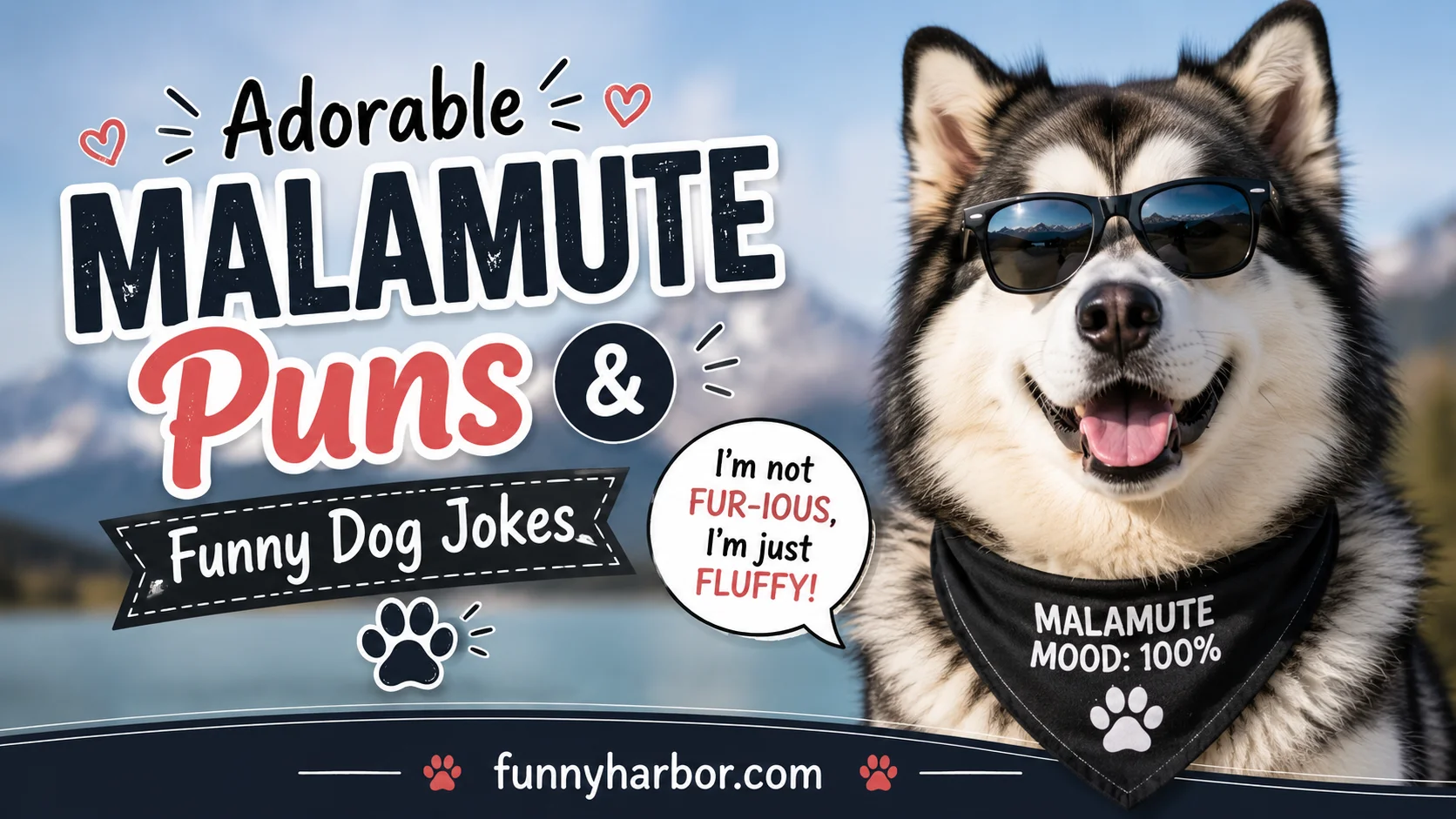 Adorable Malamute Puns & Funny Dog Jokes
