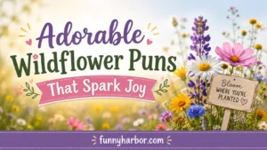 Adorable Wildflower Puns That Spark Joy