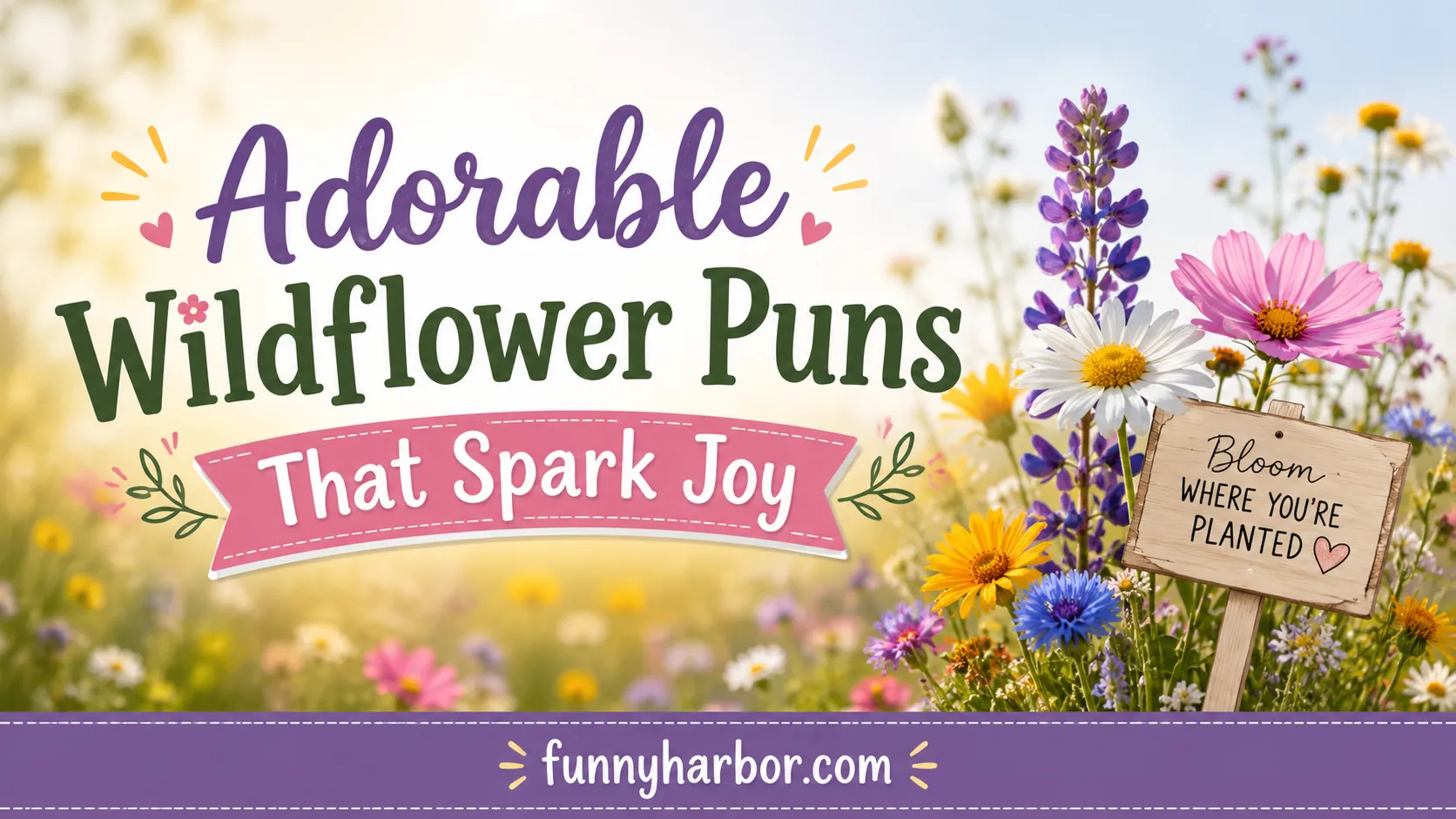 Adorable Wildflower Puns That Spark Joy