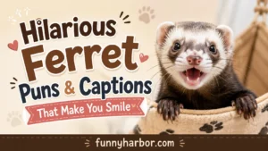 Hilarious Ferret Puns & Captions That Make You Smile